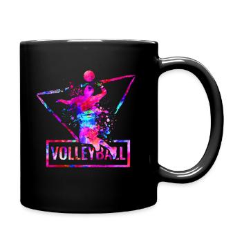 volley- - Mug uni - noir - Droite