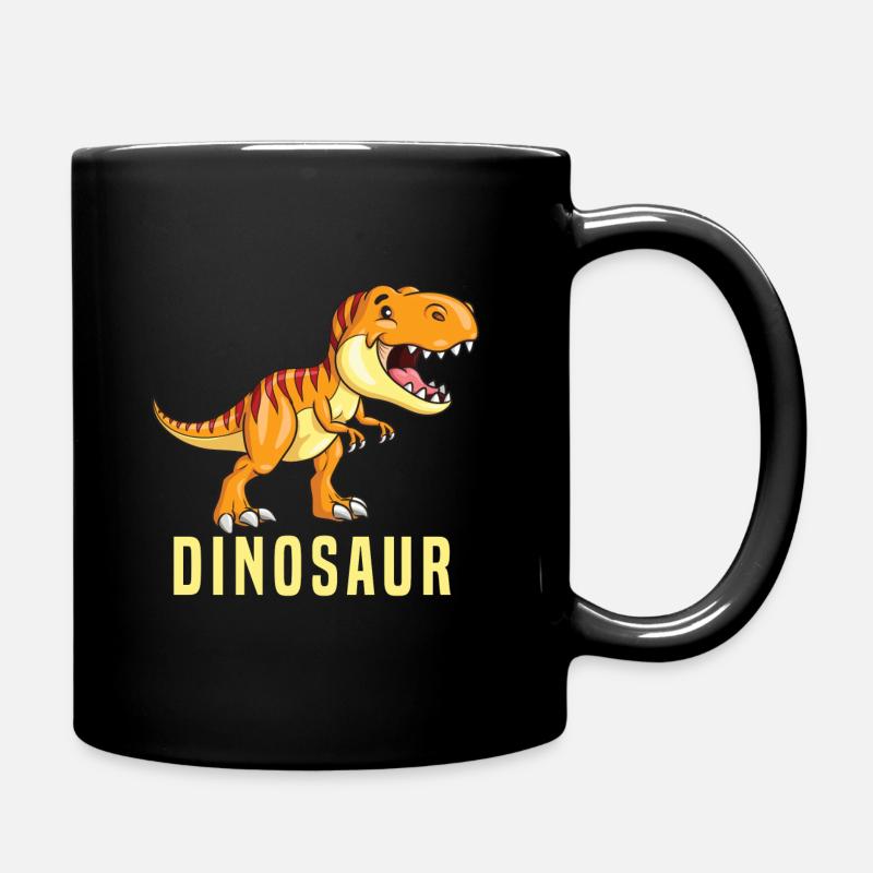 Dinosaurier - Tasse einfarbig - Schwarz