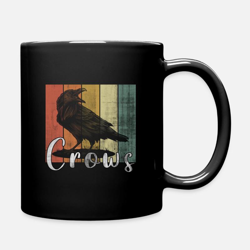 crow - Full Colour Mug - black