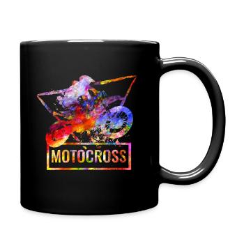 Motocross moto moto moto - Mug uni - noir - Droite
