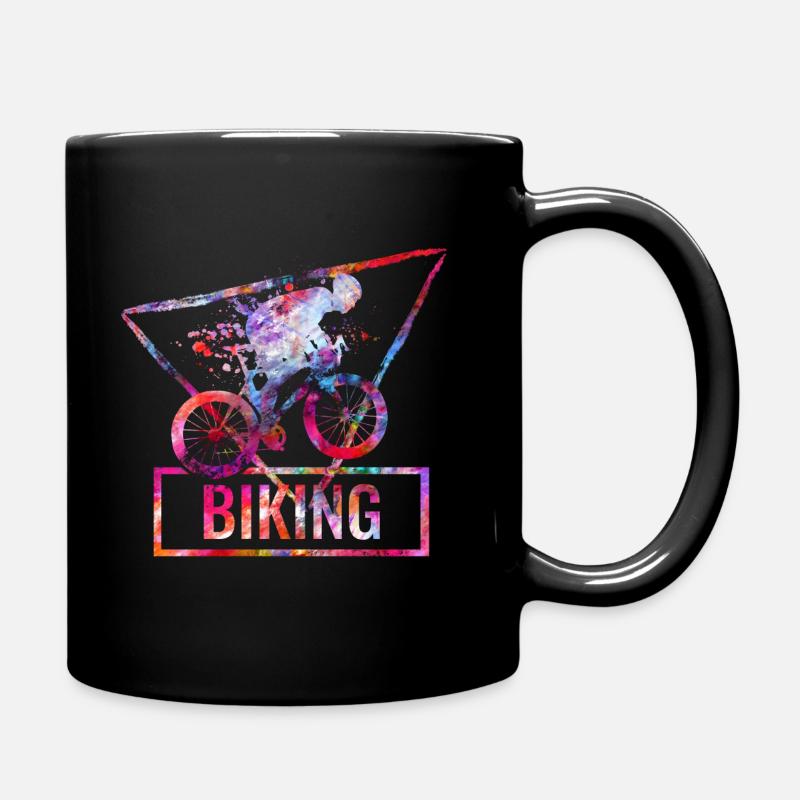 Fahrrad - Tasse einfarbig - Schwarz