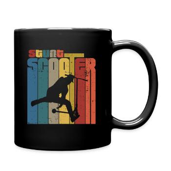 Scooter stunt - Full Colour Mug - black - Right