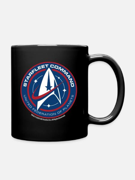 Star Trek Discovery Starfleet Insignia Mug - Full Colour Mug - black