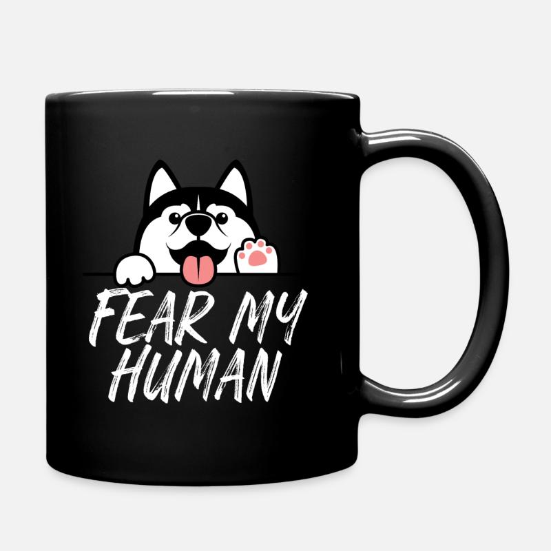 Husky - Tasse einfarbig - Schwarz