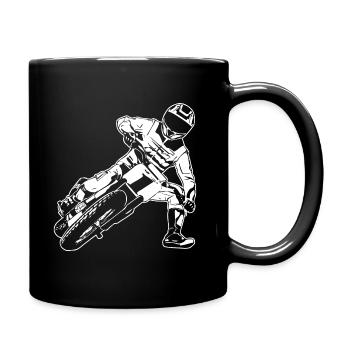 Flat Track Racer - Speedway - Tasse einfarbig - Schwarz - Rechts