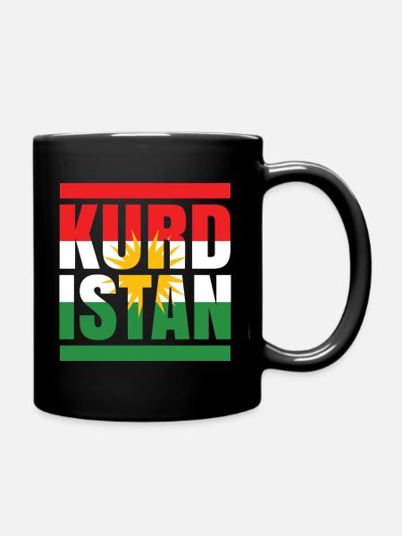 Kurdistan - Tasse einfarbig - Schwarz