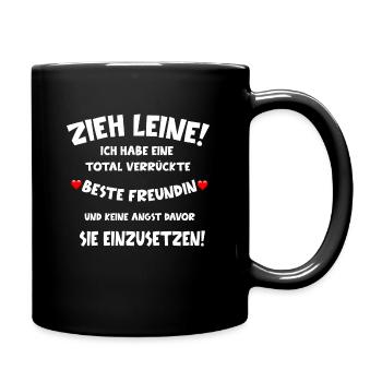 Beste Freundinnen Beste Freundin Geschenkidee - Tasse einfarbig - Schwarz - Rechts