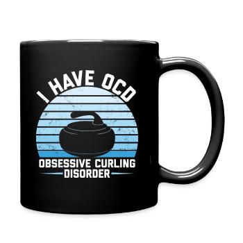 Curling - Full Colour Mug - black - Right
