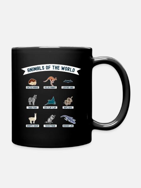 T-shirt Animals Of The World - Mug uni - noir