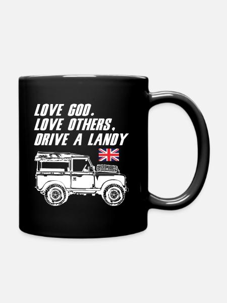 Drive a Landy - Full Colour Mug - black