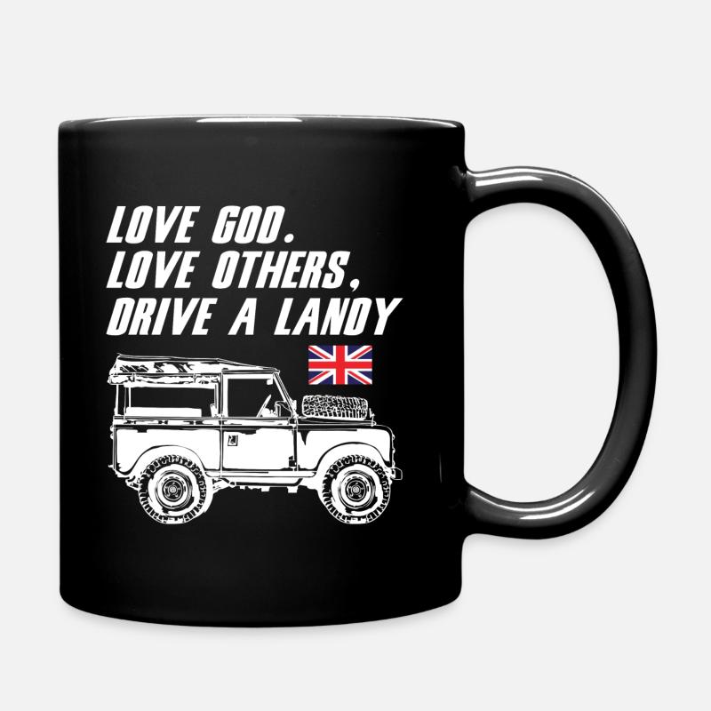 Drive a Landy - Tasse einfarbig - Schwarz