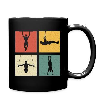 Retro Muscu Street Workout Calisthenics - Full Colour Mug - black - Right
