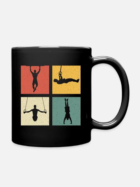 Retro Muscu Street Workout Calisthenics - Mug uni - noir