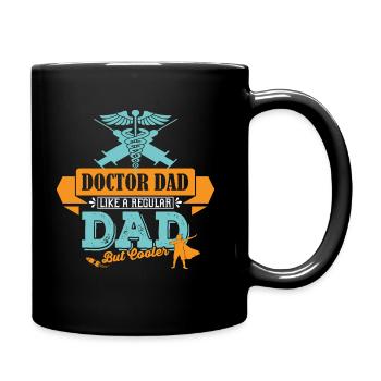 Arzt Vater Papa cooler - Tasse einfarbig - Schwarz - Rechts