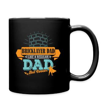 Maurer Vater cooler Papa - Tasse einfarbig - Schwarz - Rechts