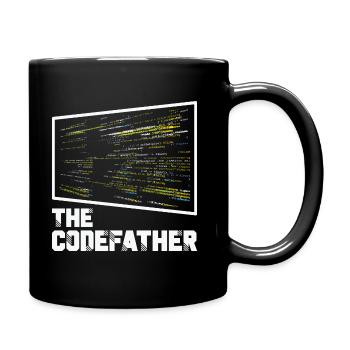 The Codefather Programmer Coding Coder Funny - Tasse einfarbig - Schwarz - Rechts