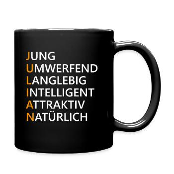 Julian Name Geschenk - Tasse einfarbig - Schwarz - Rechts