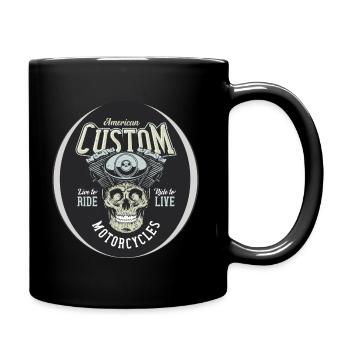 American Custom Motorcycles - Tasse einfarbig - Schwarz - Rechts
