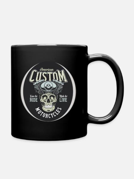 American Custom Motorcycles - Tasse einfarbig - Schwarz