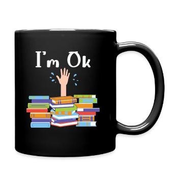 Mon livre sent mieux que votre tablette - Mug uni - noir - Droite