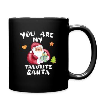 You are my favorite Santa xmax present - Full Colour Mug - black - Right