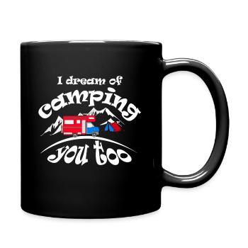 Je rêve de vous camper aussi, j’adore le camping. - Mug uni - noir - Droite