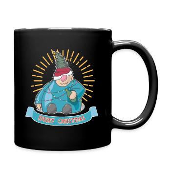 Joyeux Noël charmant mignon ivrogne Gnome - Mug uni - noir - Droite