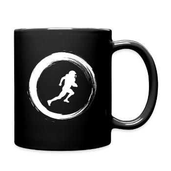 Sporty Hobby Leidenschaft American Football - Tasse einfarbig - Schwarz - Rechts