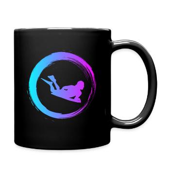 Sporty Hobby Leidenschaft Bodyboard - Tasse einfarbig - Schwarz - Rechts
