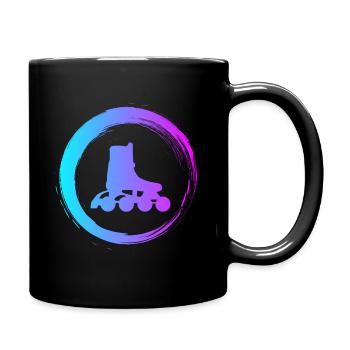 Sporty Hobby Leidenschaft inlineskate - Tasse einfarbig - Schwarz - Rechts