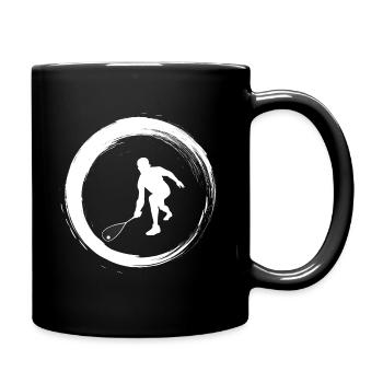 Sporty Hobby Leidenschaft Squash - Tasse einfarbig - Schwarz - Rechts