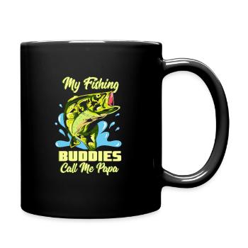 My Fishing Buddies Call Me Papa - Full Colour Mug - black - Right