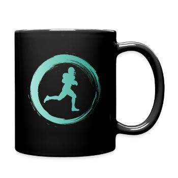 Sporty Hobby Leidenschaft American Football - Tasse einfarbig - Schwarz - Rechts