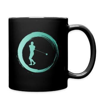 Sporty Hobby Leidenschaft Hammerwurf - Tasse einfarbig - Schwarz - Rechts