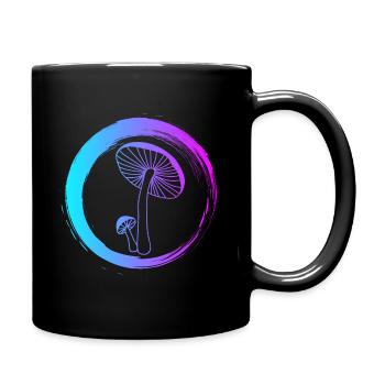 Sporty Hobby Leidenschaft Pilze sammeln - Tasse einfarbig - Schwarz - Rechts