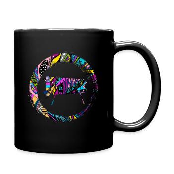 Sporty Hobby Leidenschaft Xylophon - Tasse einfarbig - Schwarz - Rechts