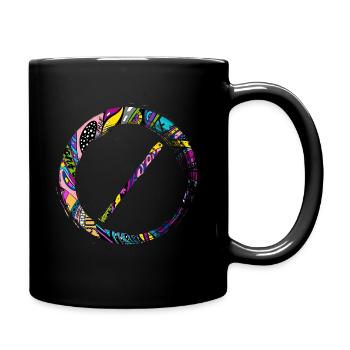 Sporty Hobby Leidenschaft Blockflöte - Tasse einfarbig - Schwarz - Rechts
