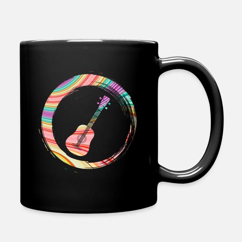 Sporty Hobby Leidenschaft Ukulele - Tasse einfarbig - Schwarz