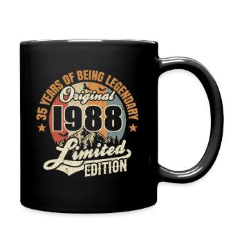 35 years - legendary since 1988 - Full Colour Mug - black - Right