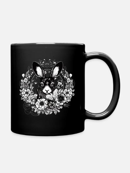 Lapin lapin Art gothique - Mug uni - noir