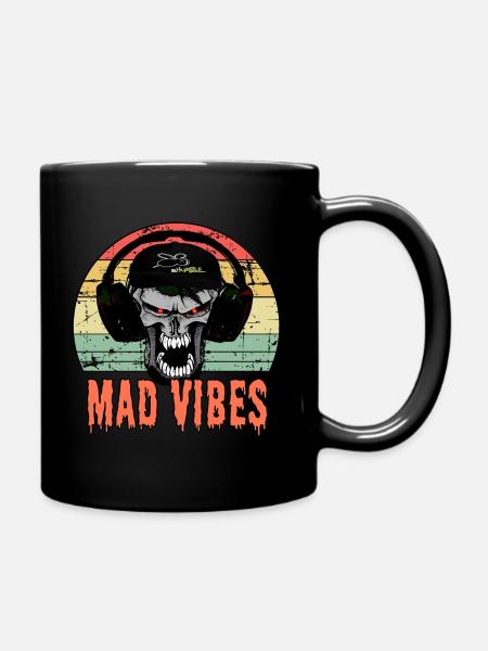 Mad Streetwear mad Vibes - Full Colour Mug - black
