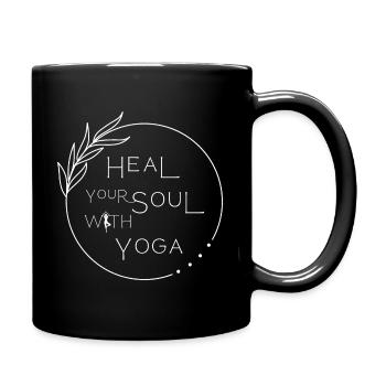 HealYourSoul - Tasse einfarbig - Schwarz - Rechts