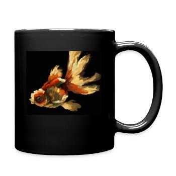 Goldfish - Full Colour Mug - black - Right