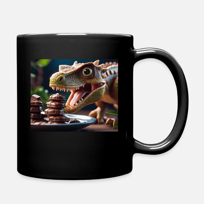 Schoko Monster - Tasse einfarbig - Schwarz