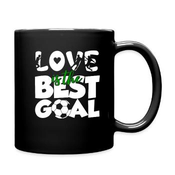 February 14 Valentine's Day Gift Soccer Coach - Full Colour Mug - black - Right