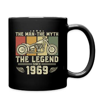 1969 Vintage né homme mythe légende moto - Mug uni - noir - Droite