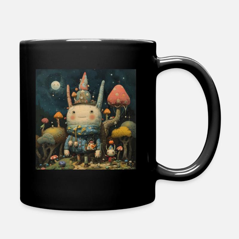 freundliche nacht Kreatur - Tasse einfarbig - Schwarz