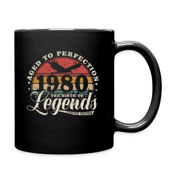1980 ' s Vintage Born Legends cadeau d’anniversaire - Mug uni - noir - Droite