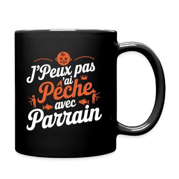 Moment de Pêche avec Parrain - Mug uni - noir - Droite