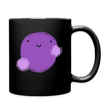 Figui (boule violette) - Mug uni - noir - Droite